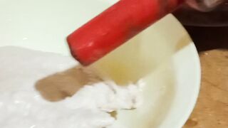 Home made roll paratha