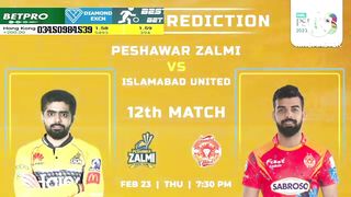 Islambad vs peshwar mach no12 win 100% tipss big jecpot