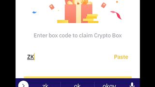 today binance free crypto box code
