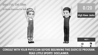 Kids exercise simple motivate fitness video.