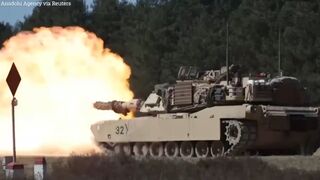 U.S carries out drills with Abrams tanks as it prepares to send 31 to Ukraine