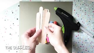 Hand made PoP stick flowers