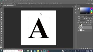 letter portrait design in photoshop