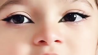 Cute girl smileing