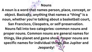 parts of speech with examples