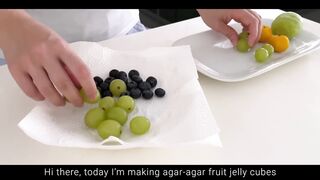 Agar-agar Fruit Jelly Cubes