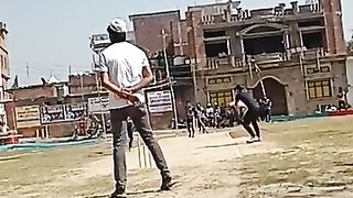 Everyone enjoying the cricket match is happening at our place
