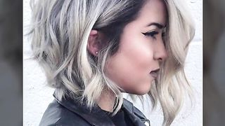 Vintage Trendiest hair dye colours ideas for women with short Layer Cut