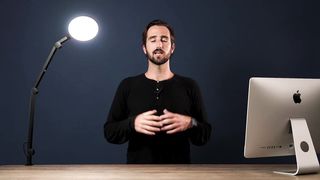 Lume Cube Edge LED Desk Light | Remote Work Swing Arm Desk Lamp with Clamp