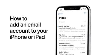 How to add an email account to your iPhone, iPad, or iPod touch — Apple Support