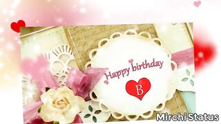 Happy birthday b name letter status,