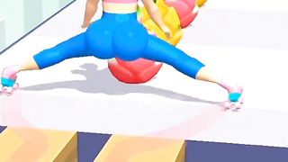 Girl game and cartoon