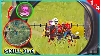 The most badass skill  Tacaz 1vs4 PUBG Mobile