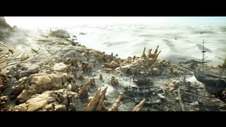 Hollywood action movie scene
