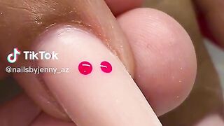 nail art heart design 2023