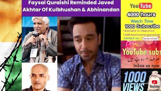 Faysal Quraishi reminded Indian Screen Writer Javed Akhtar of Kulbhushan Yadav and Abhinandan
