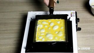Thickened Japanese Omelette Pan  Tamagoyaki Pan, Non stick Rectangle Mini Egg Frying Pan Cast Iron  Aluminum Alloy-Pans-.