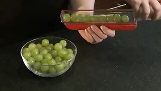 vegetable slicer and cube with grape &