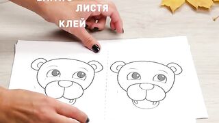 Осенние поделки  из листьев.