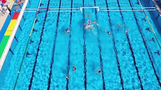 football match in swimming pool different game rules