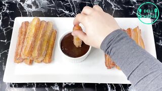VOICI COMMENT FAIRE DES CHURROS À LA MAISON SANS MACHINE