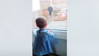 Excited Babies Reactions When Daddy Comes Home - Funny Baby And Daddy