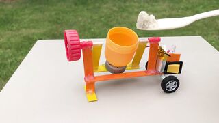 How to Make a Cement Mixer - DIY Realistic Miniature Cement Mixer_ Gadgetzone24