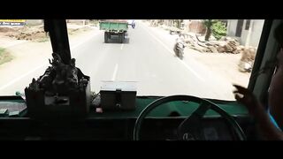 A man troubling a girl in bus