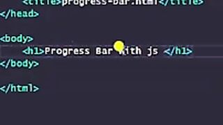 #6 Progress bar in html with out css