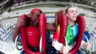 People Passing Out On The Slingshot Ride Funny Compilation