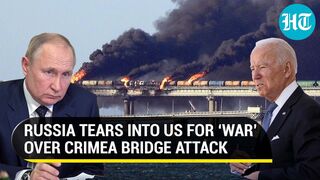 Putin fumes at U.S. for endorsing Crimea bridge attack; Russia warns