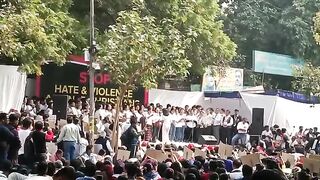 Protest for Yeshu Masih from Jantar Mantar