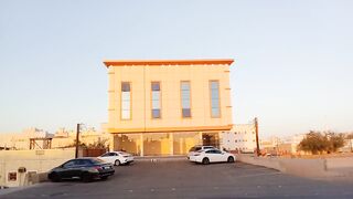 Amazing orange color building for apartments and living