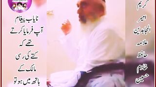 کتے کی رسی مالک ہاتھ میں ہو