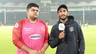 Hassan Ali chats with star of the night Azam Khan on his blazing performance | HBL PSL 8 | MI2T