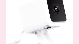 WYZE Cam with Coior Night Vision, Wired 1080p HD Indoor/Outdoor Video Camera, 2-Way Audio, Works