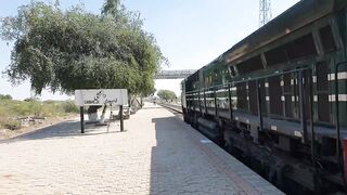 Green line Express crossing Dabheji with High Speed
