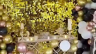 Birthday decoration with baloons