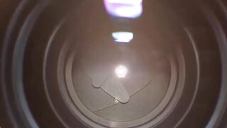 Zooming into a camera.