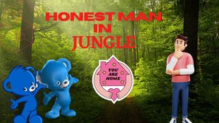 Honest man cartoon story in a Jungle english hindi | Integrity in Action, The Honesty of One Man's Story