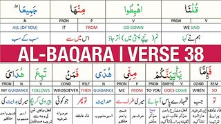 Surah Al Baqarah Verse 38  Fear  Anxiety & Grief  Depression  البقرۃ.