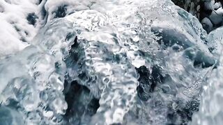 The curve of ice and water| beautiful nature's water view