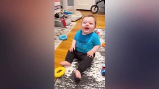 Try Not To Laugh  Funny Reaction Babies Play Toys 2  Funny Baby Videos