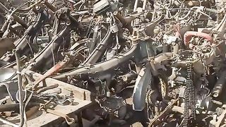 Scrap motor bikes