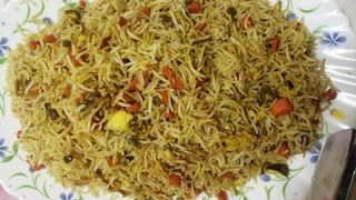 Chicken Manchurian with egg fried rice