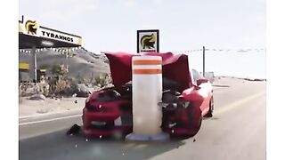 The car. HOW MANY SPEED CRASHING AT DILFFERENT SPEEDS