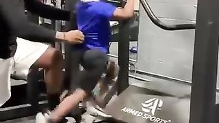 8-year-old running 18 MPH on a treadmill!