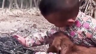 He loves his goat ❤️????