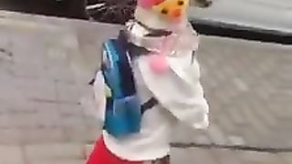 Dog in clothes