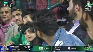 Final Over Karachi king VS Multan Sultan 6 Ball 22 Run